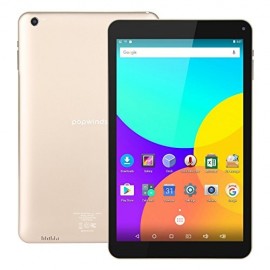10" 16GB Android Tablet Marshmallow - Popwinds Quad Core, IPS Display 1280x800, Android 6.0, Bluetooth, Dual Camera (Gold) - Env