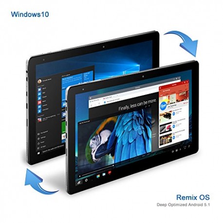 CHUWI Hi10 Pro 2 in 1 Ultrabook Tablet PC 10.1 inch Windows 10 + Android 5.1 IPS Screen Intel Cherry Trail x5-Z8350 64bit - Enví