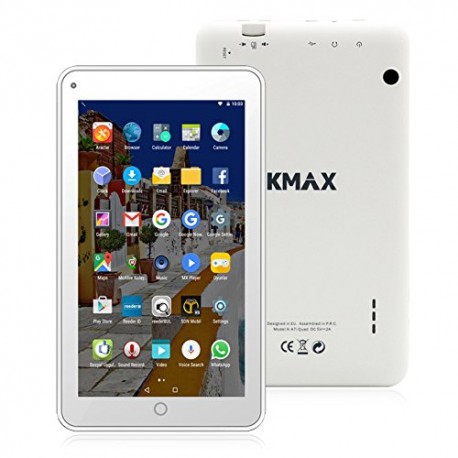 ECVILLA KMAX 7" Android Kids Tablet, 1.3GHz Quad Core, IPS Display, 2GB RAM/8GB ROM, Bluetooth, WiFi - White - Envío Gratuito