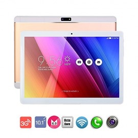 10.1 inch Tablet Unlocked 3G Phone Tablet PC Android 6.0 MTK 6580 GPS Quad Core HD 1280X800 IPS Screen Bluetooth RAM 1GB(Gold) -