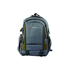 Mochila Para Laptop Techzone Color Gris Repelente Al Agua Materiales Premium - Envío Gratuito