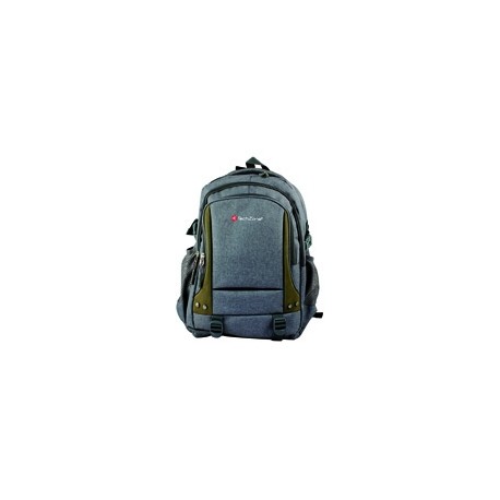 Mochila Para Laptop Techzone Color Gris Repelente Al Agua Materiales Premium - Envío Gratuito