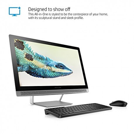 HP Pavilion 24-b010 23.8" All-In-One Desktop (AMD A9-9410, 8GB RAM, 1TB HDD, Windows 10 Home) - Envío Gratuito