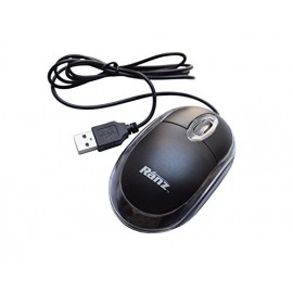 (5 Pack) Ranz USB Optical Mouse 1000 DPI- For Notebook Laptop Desktop (Black) - Envío Gratuito