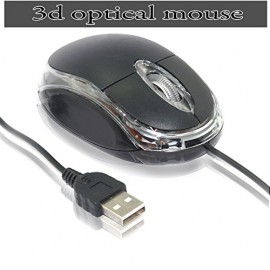 2 Pack 3D Optical wired USB Mouse - Black - Envío Gratuito