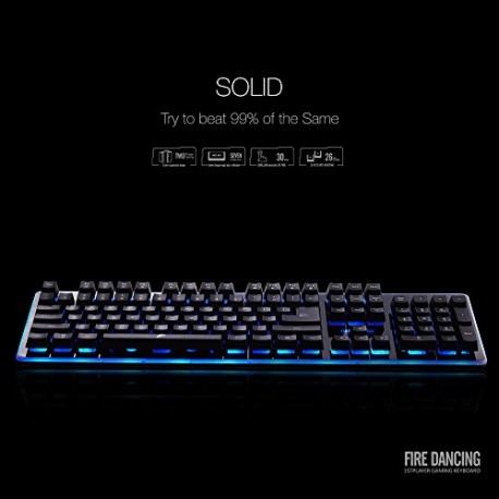 1STPLAYER Fire Dancing Mechanical Feeling Gaming Keyboard GK3 Black - Envío Gratuito