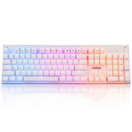 1STPLAYER Firerose Ergonomic Waterproof Chroma LED Illuminated Mechanical Gaming Keyboard - Envío Gratuito