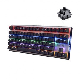 Ajazz Firstblood 87 Keys RGB Mechanical Keyboard, Black Switches AK40 Backlit Gaming Keyboard, Black - Envío Gratuito