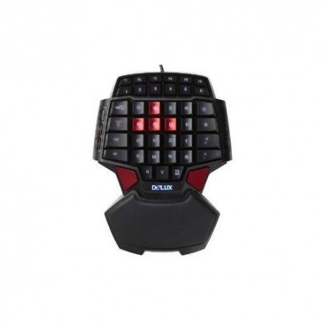 Delux T9 46-Key Wired Gaming Keyboard with 3-Mode LED Backlight - Envío Gratuito