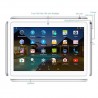 3G Unlock Phone Tablet ,LLLccorp For Android 5.1 10inch Octa Core IPS Screen 4GB Ram 64GB Rom Dual Sim Card Phone Tablet White