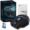 2.4G Wireless Portable Mouse, Zelotes F16 Professional Optical Adjustable LED Gaming Mice 3 DPI Levels with USB Receiver